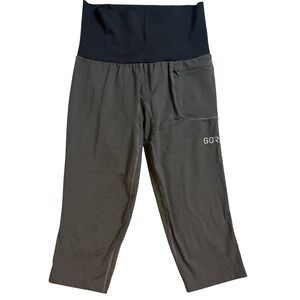 Gore Wear Women's Capris Running Leggings Black Charcoal Size M